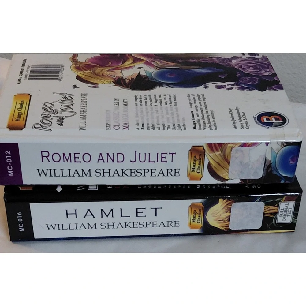 Manga Classics Shakespeare Romeo and Juliet & Hamlet Hardcover Lot of 2